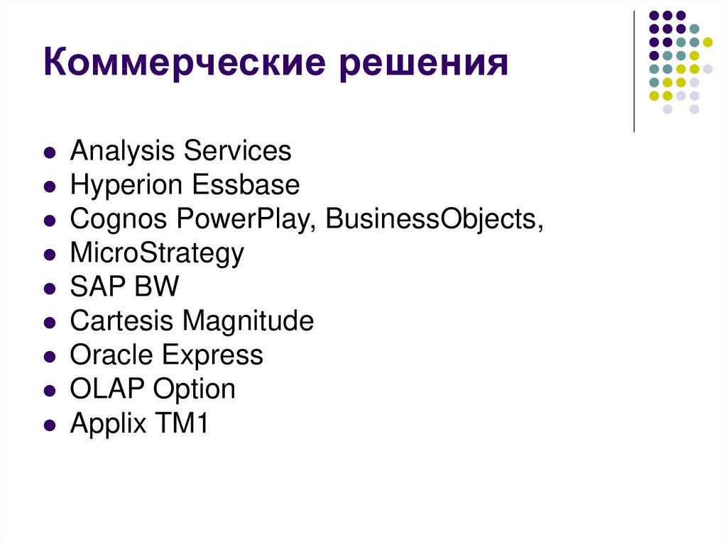 Коммерческие решения
