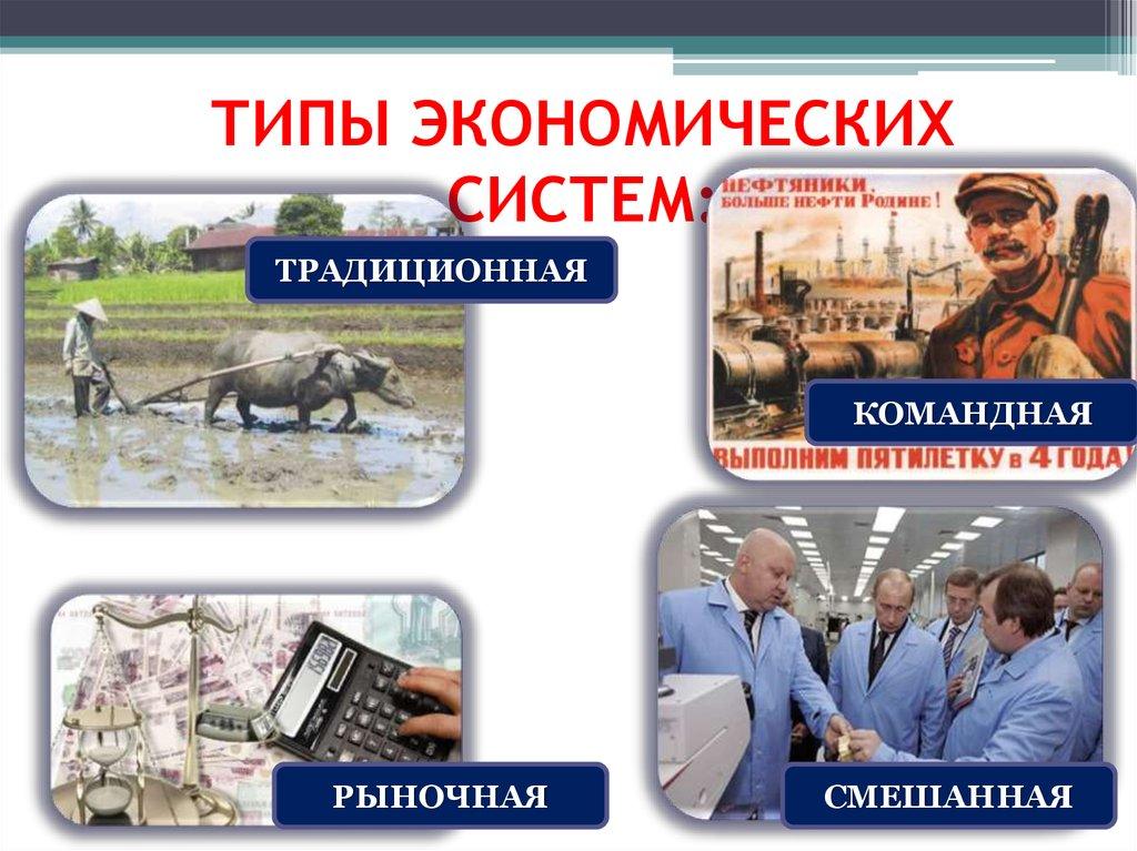ТИПЫ ЭКОНОМИЧЕСКИХ СИСТЕМ:
