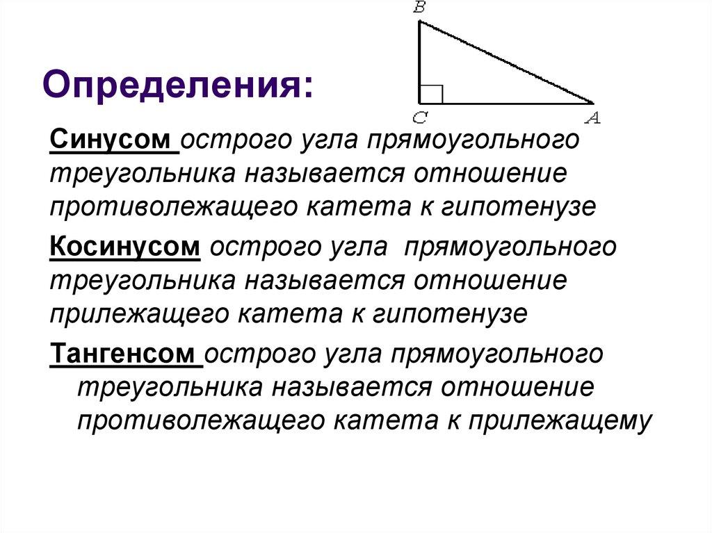 Определения: