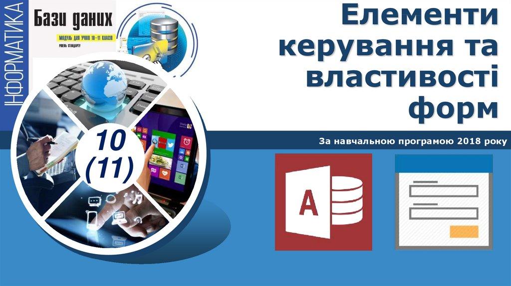 Елементи керування та властивості форм