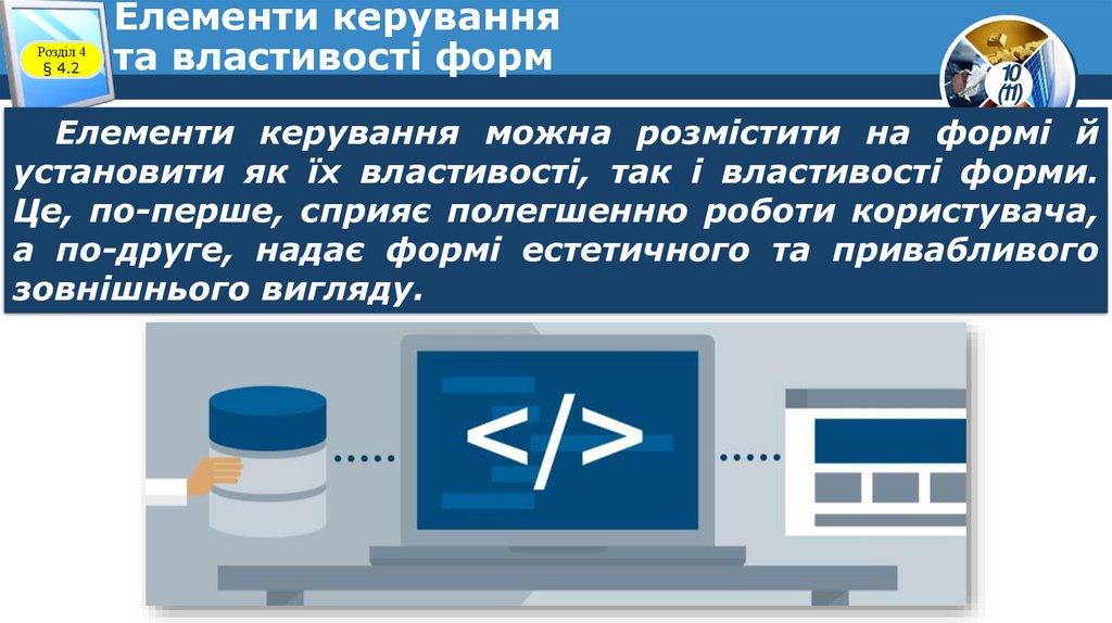 Елементи керування та властивості форм