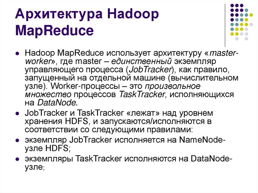 Архитектура Hadoop MapReduce