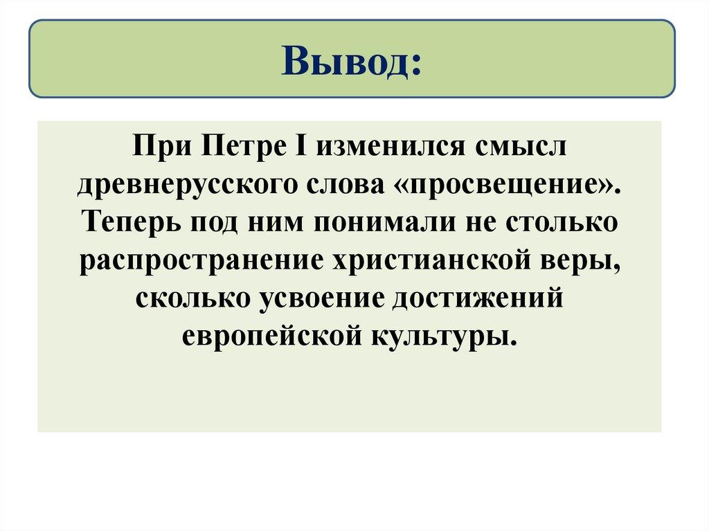 Вывод: