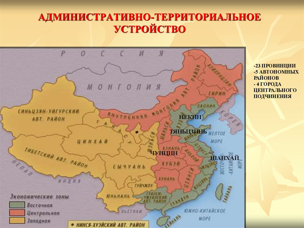 АДМИНИСТРАТИВНО-ТЕРРИТОРИАЛЬНОЕ УСТРОЙСТВО