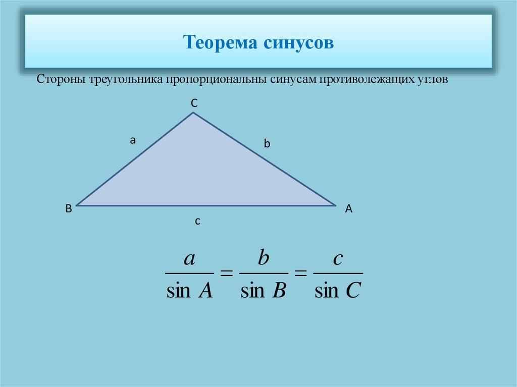 Теорема синусов
