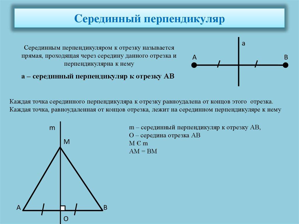 Cерединный перпендикуляр