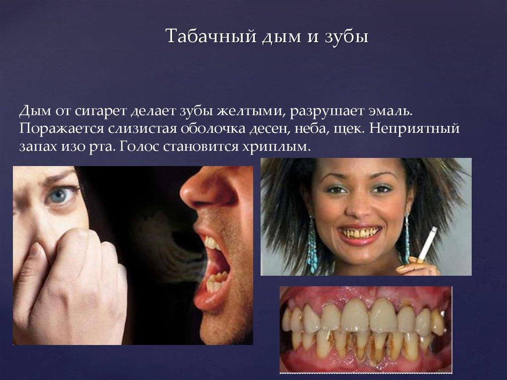 Табачный дым и зубы