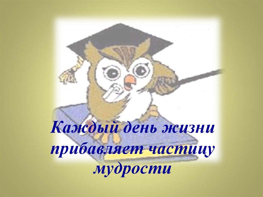 Каждый день жизни прибавляет частицу мудрости
