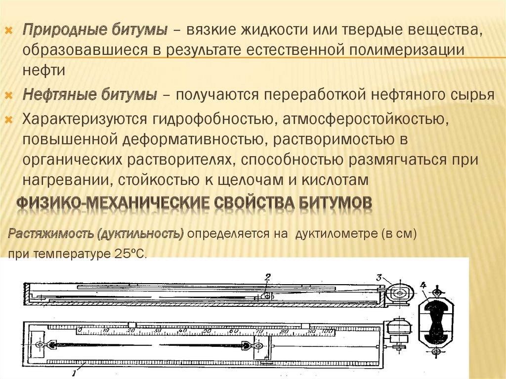 Физико-механические свойства битумов