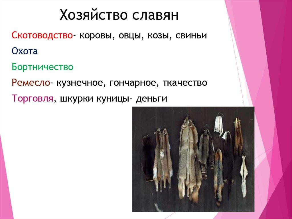 Хозяйство славян