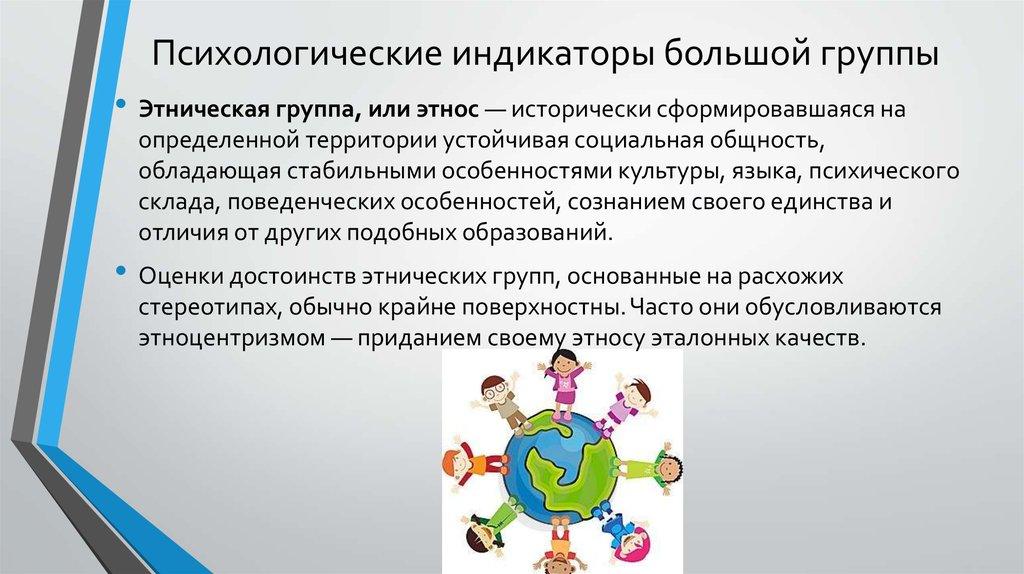 Психологические индикаторы большой группы