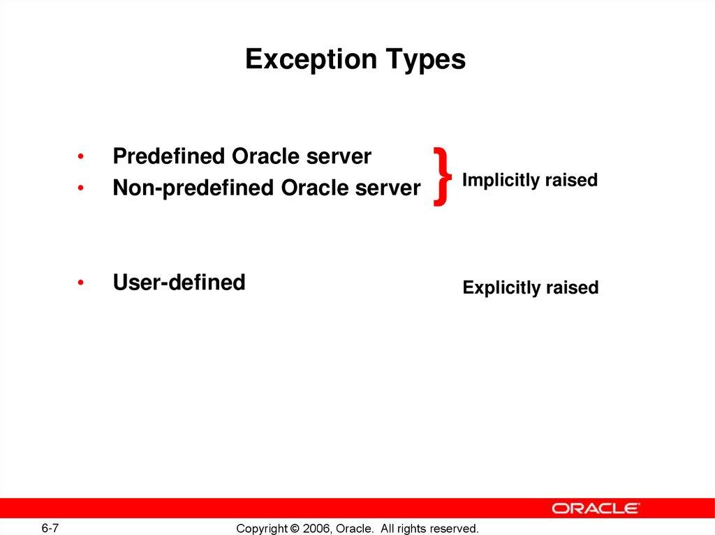 Exception Types