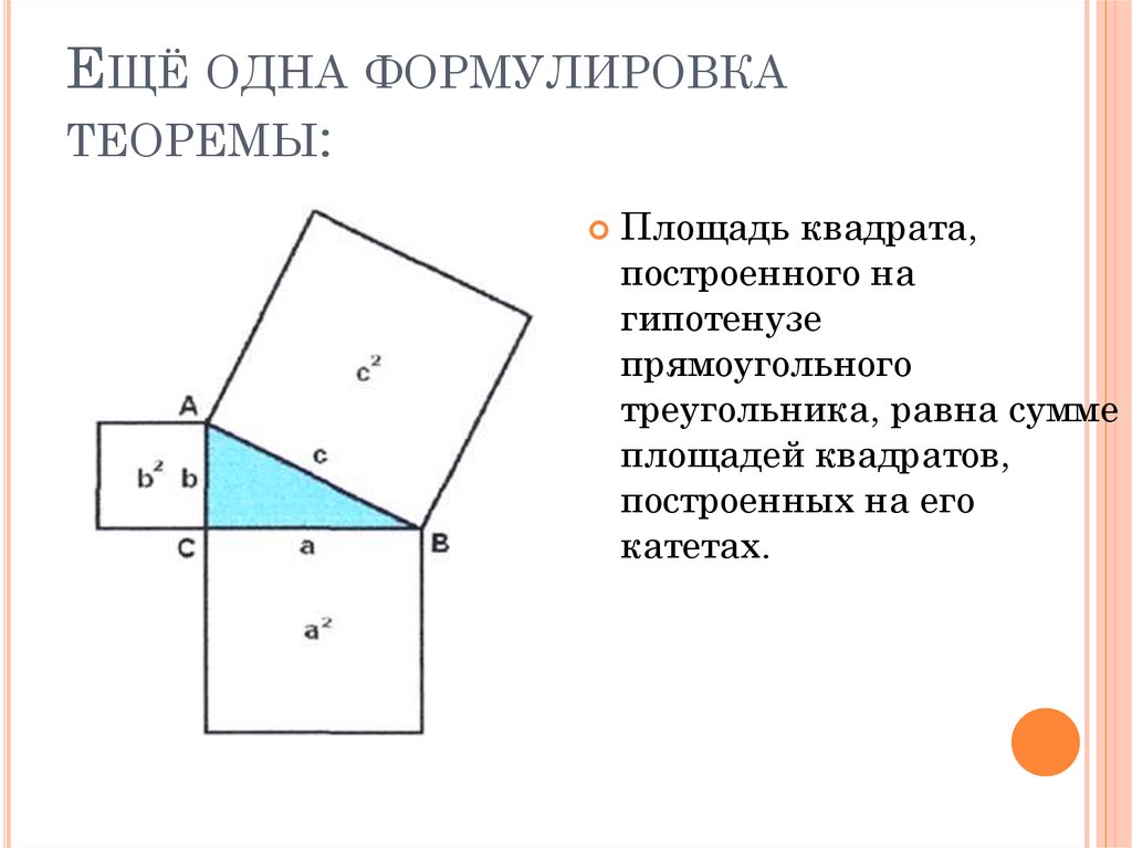 Ещё одна формулировка теоремы: