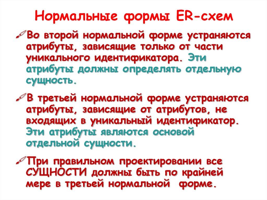 Нормальные формы ER-схем