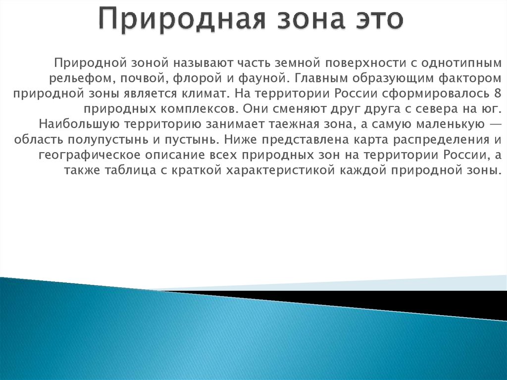 Природная зона это
