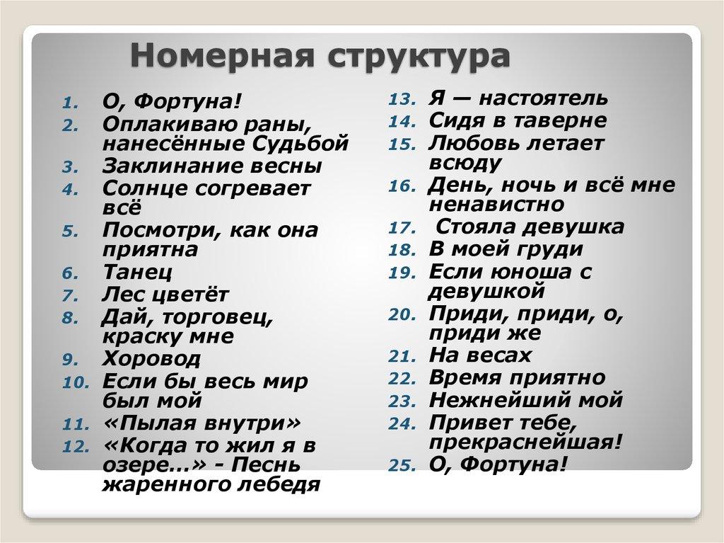 Номерная структура