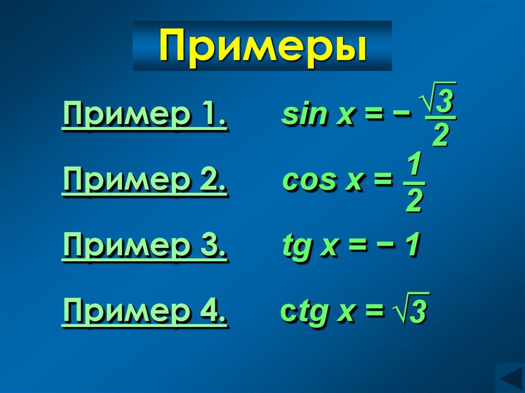 Примеры