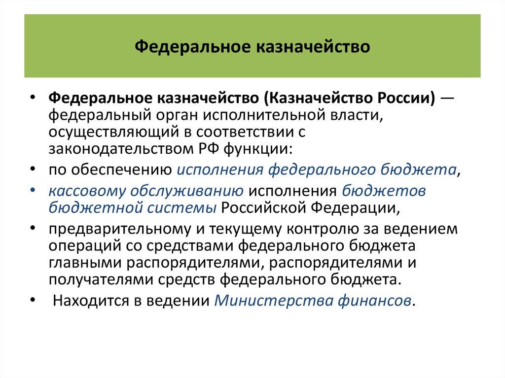 Федеральное казначейство