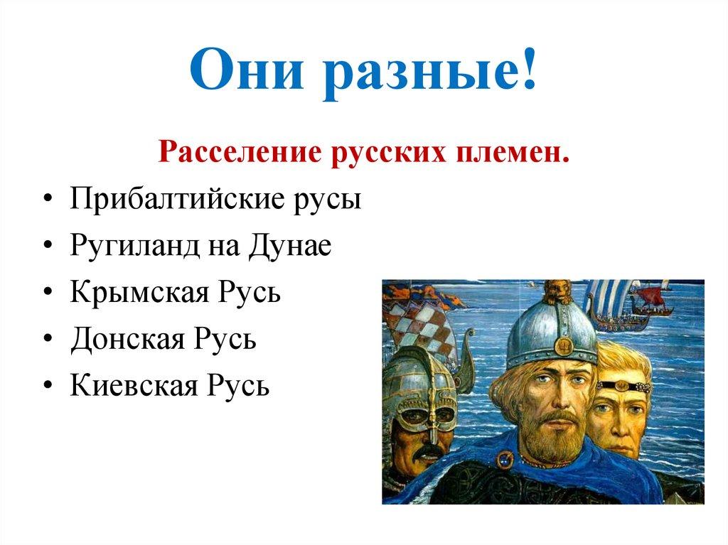 Они разные!