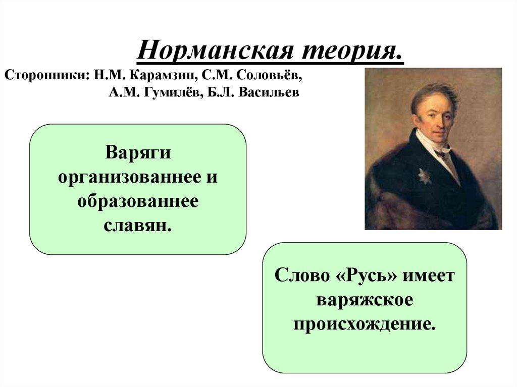 Норманская теория.