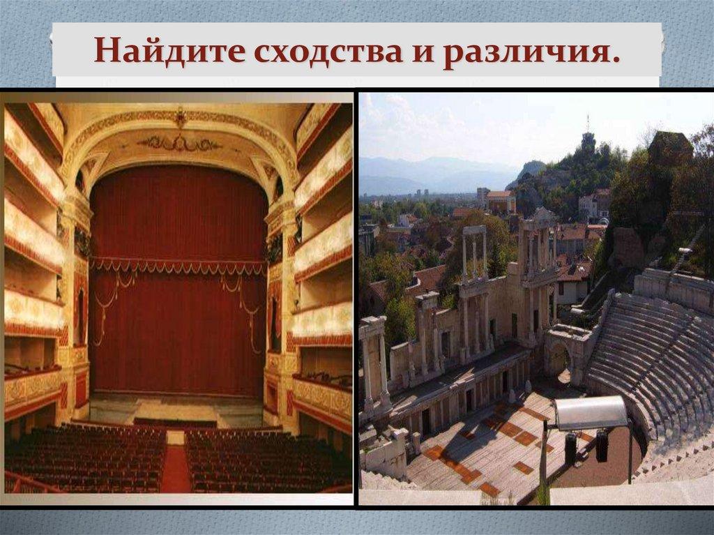 Найдите сходства и различия.