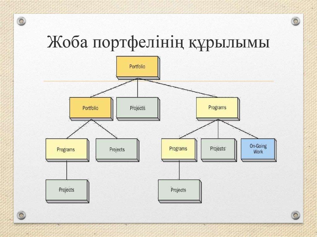 Жоба портфелінің құрылымы