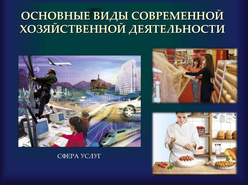 ОСНОВНЫЕ ВИДЫ СОВРЕМЕННОЙ ХОЗЯЙСТВЕННОЙ ДЕЯТЕЛЬНОСТИ