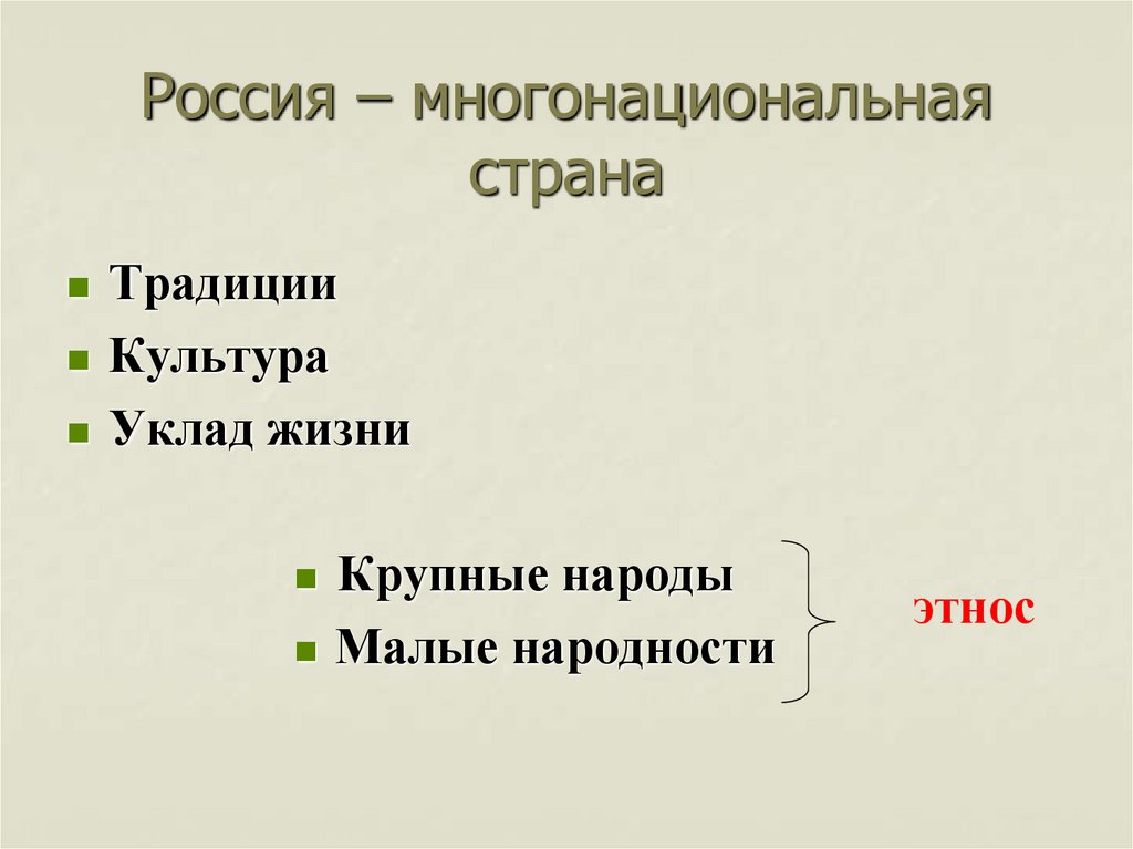 Россия – многонациональная страна