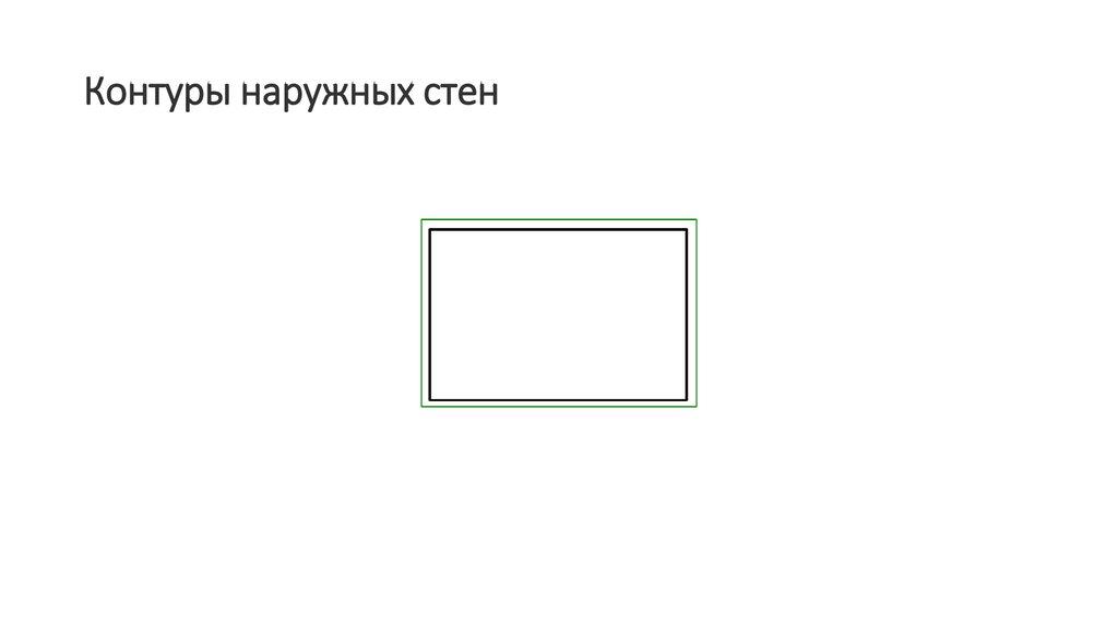 Контуры наружных стен