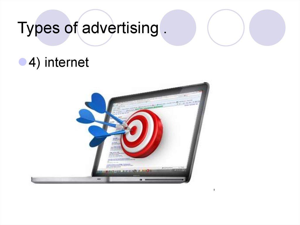 Types of advertising .