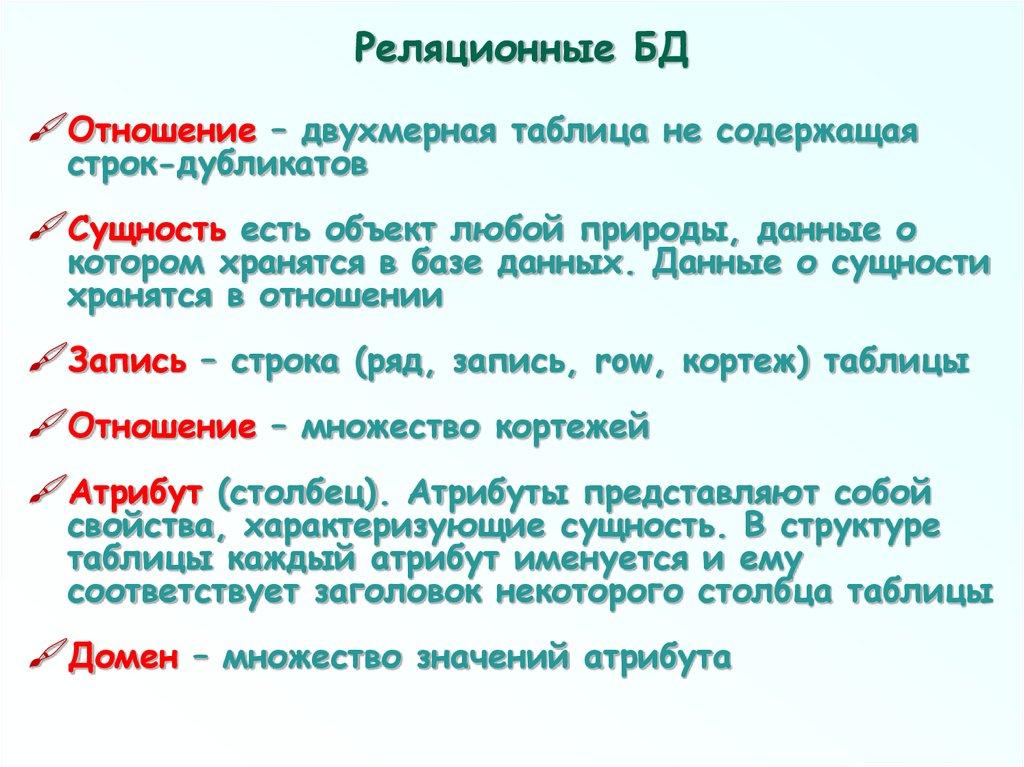 Реляционные БД