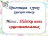 Падежи имен существительных