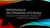 Терроризм и экстремизм: его виды