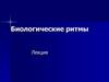 Биологические ритмы
