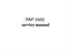 PAP 3400 service manual