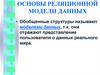 Основы реляционной модели данных