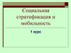 Социальная стратификация и мобильность