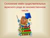 Склонение имён существительных мужского рода во множественном числе