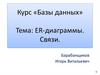 ER-диаграммы. Связи