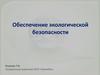 Обеспечение экологической безопасности