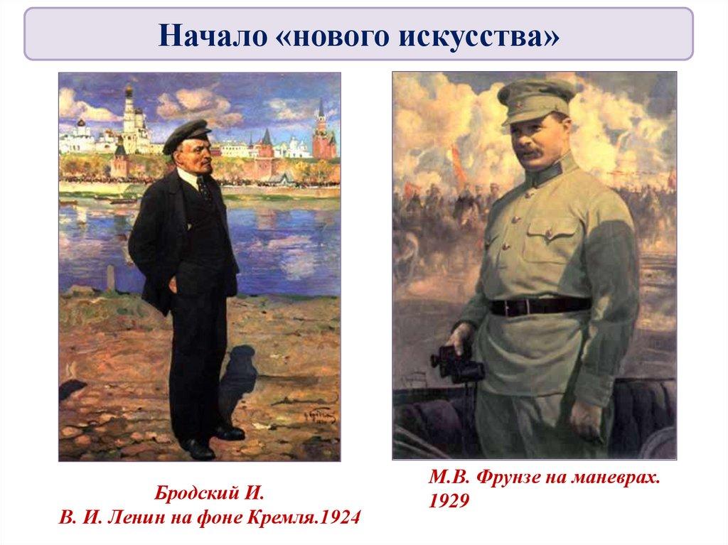 Бродский И. В. И. Ленин на фоне Кремля.1924