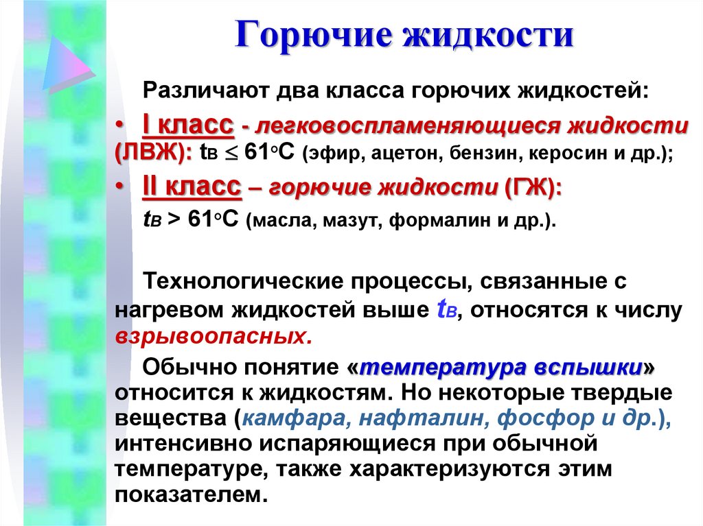 Горючие жидкости