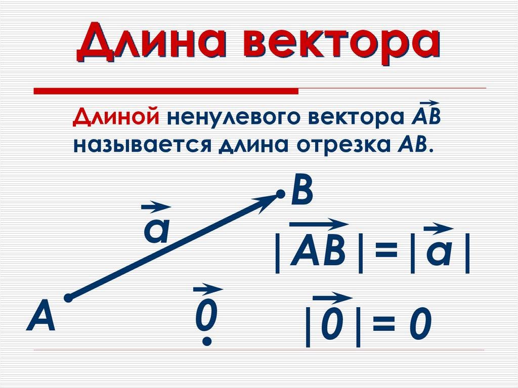 Длина вектора