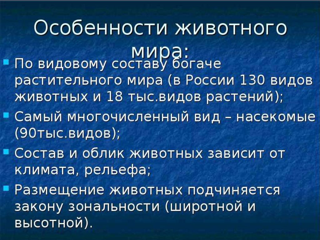 Животный мир России