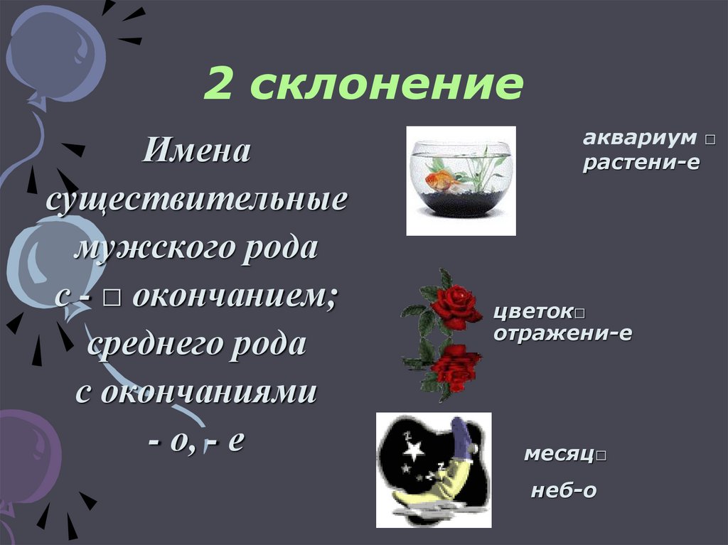 2 склонение