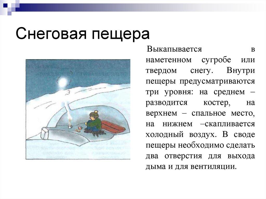 Снеговая пещера