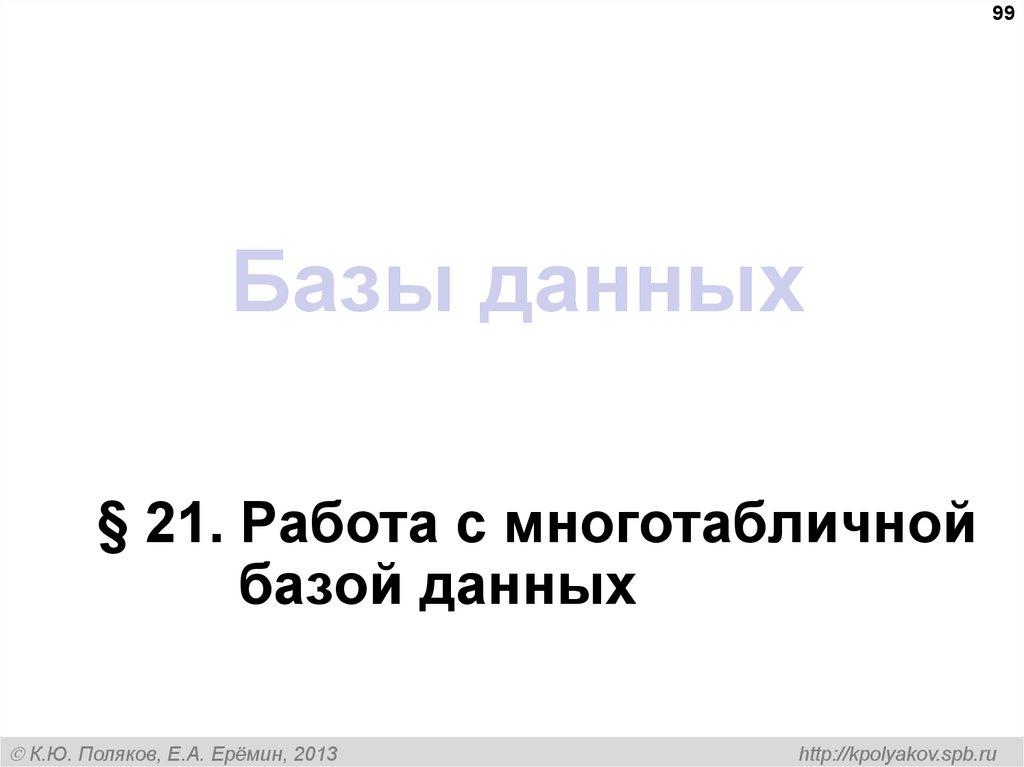 Базы данных