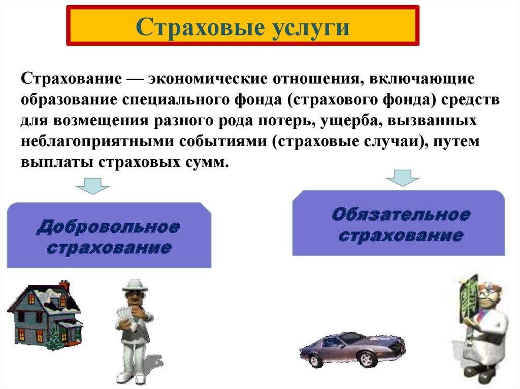 Страховые услуги