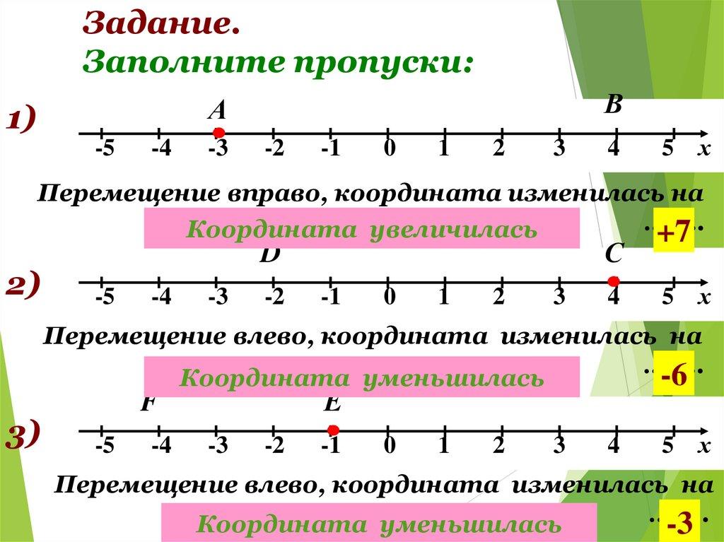 Задание. Заполните пропуски: