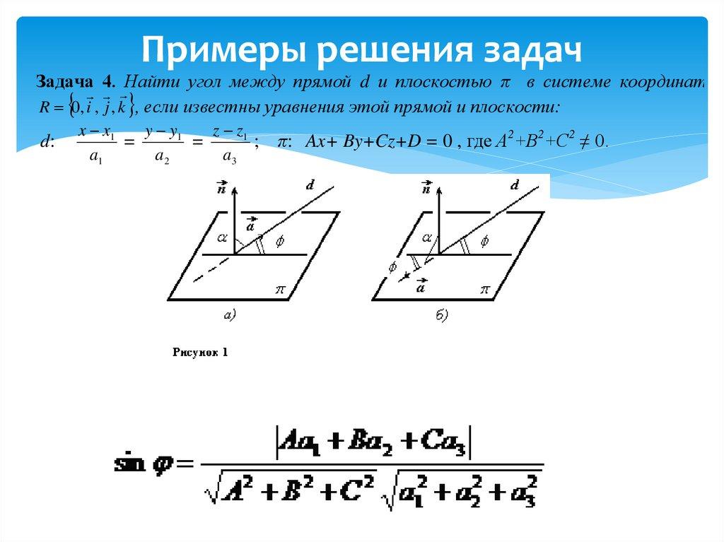 Примеры решения задач